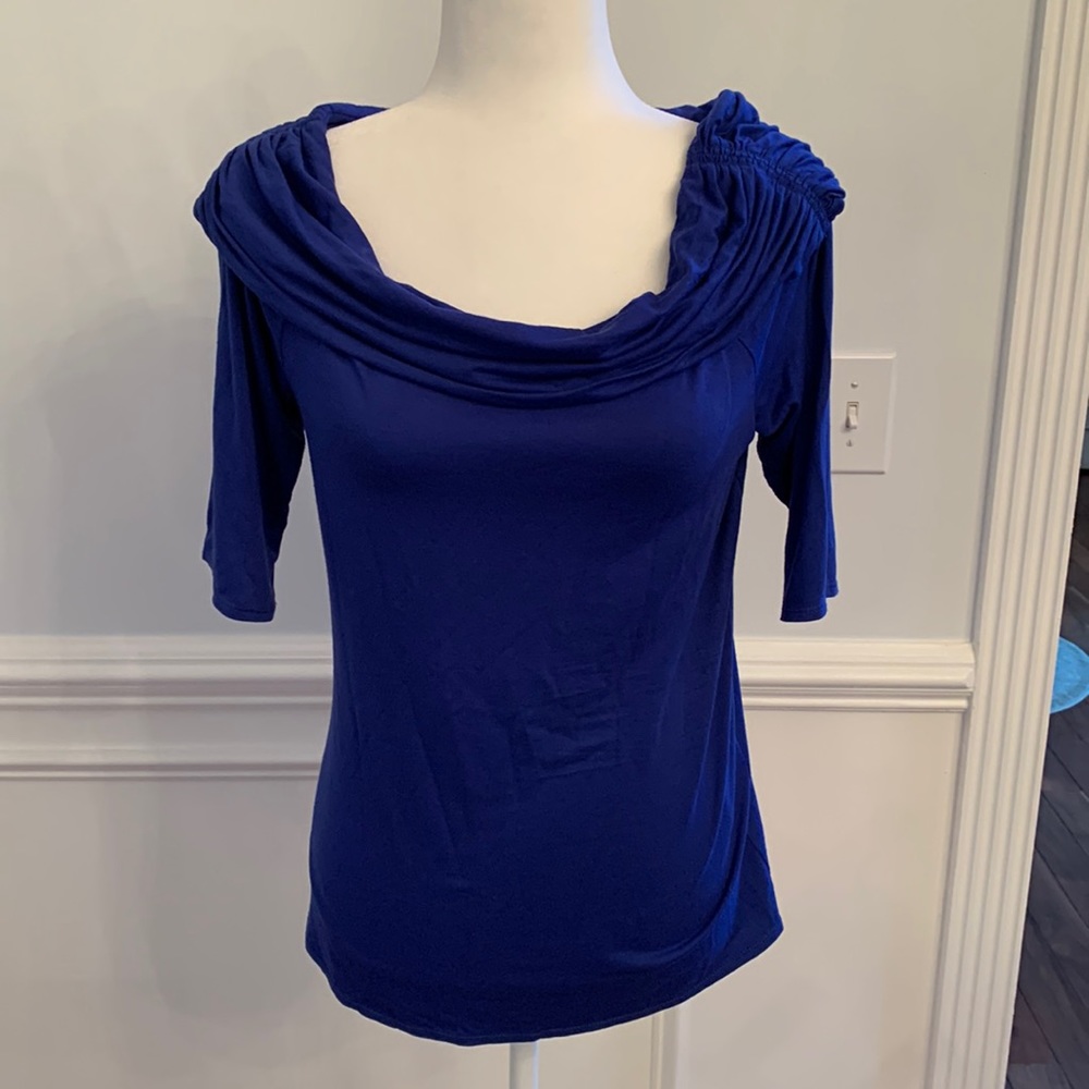 Max Studio Blue Shirt Size Large